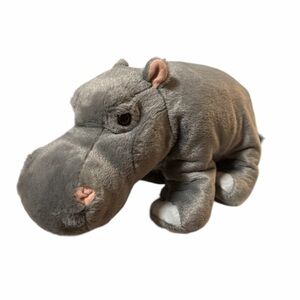 Wild Republic Cuddlekins Hippo Plush 12 inch Grey Realistic Stuffed Animal Toy